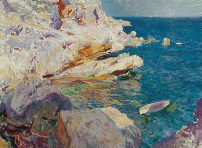 Rock at Javea by Joaquin Sorolla y Bastida