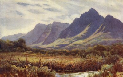 Cape Peninsula, South Africa: Table Mountain from Cape Flats by Joaquin Xaudaru y Echau
