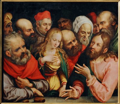 Christ and the Adulteress by Jobst Harrich