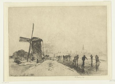 View of Maassluis by Johan Barthold Jongkind