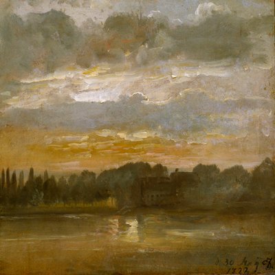Evening by the Elbe by Johan Christian Dahl