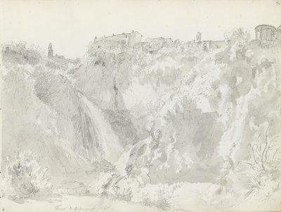Waterfall, Tivoli by Johan Christian Dahl