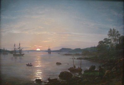 Fjord at Holmestrand by Johan Christian Dahl