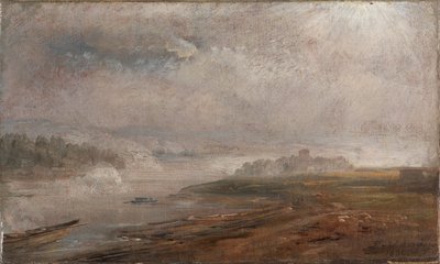 The Elbe on a Foggy Morning by Johan Christian Dahl