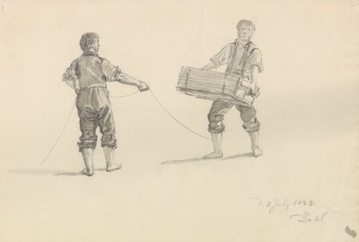 Two Men by Johan Christian Dahl