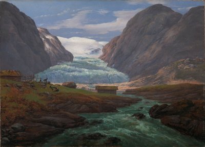 View of Nigardsbreen in Jostedalen by Johan Christian Dahl