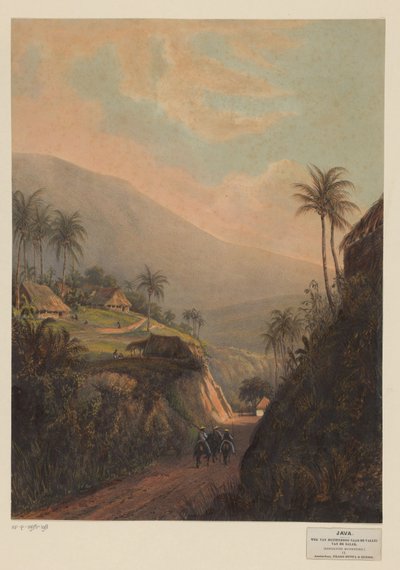 View of a Road to the Salak Valley in Java by Johan Conrad Greive