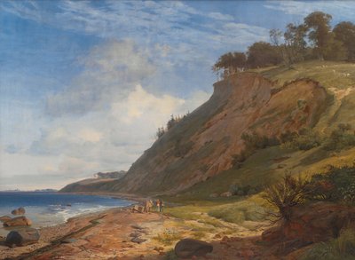 A Danish Coast. View from Kitnæs on Roskilde Fjord. Zealand by Johan Lundbye