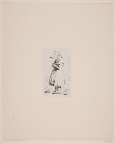Little Regine in Vallekilde by Johan Lundbye