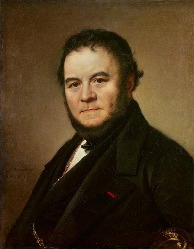 Portrait of Henri Beyle, Known as Stendhal, French Writer by Johan Olaf Sodermark