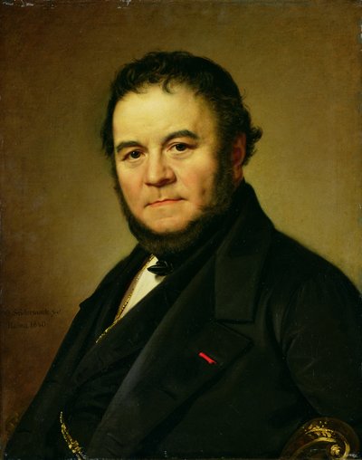 Portrait of Marie Henri Beyle, known as Stendhal by Johan Olaf Sodermark