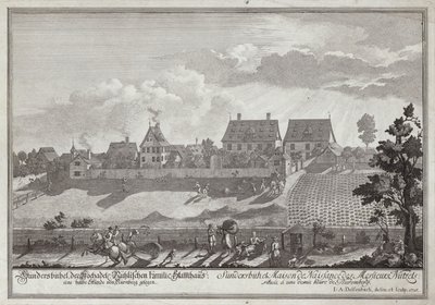Sundersbuhl, residence of the Nutzel family, near Nuremberg by Johann Adam Delsenbach
