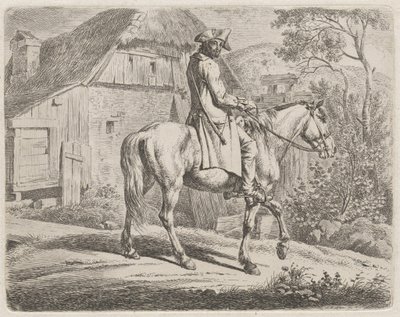Cattle Dealer on Horseback by Johann Adam Klein