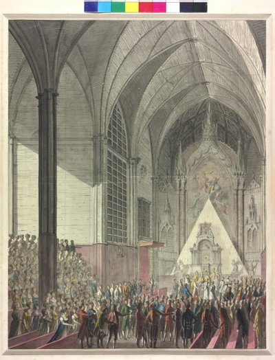 The Marriage Ceremony of Archduchess Marie Louise with Emperor Napoleon I by Johann Baptist Hoechle