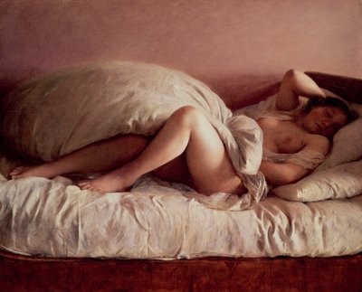Sleeping Woman by Johann Baptist Reiter