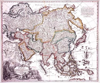 Asia Minor, Arabia and Japan, c.1725 by Johann Baptista Homann