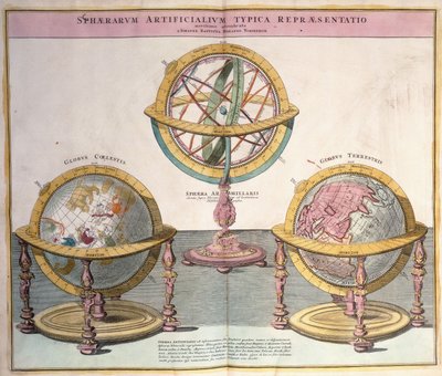 Vignettes of the World from Grosser Atlas, 1725 by Johann Baptista Homann