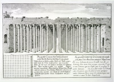 Cistern beneath the Hippodrome, Constantinople, Turkey, from 