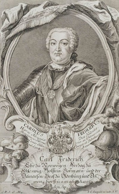 Portrait of Duke Charles Frederick of Holstein-Gottorp by Johann Christian Leopold