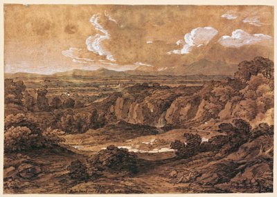 Rocky Forest Landscape by Johann Christian Reinhart