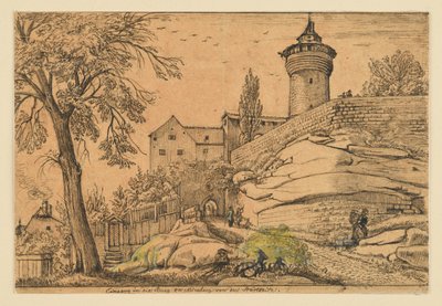 The Entrance to the Castle in Nuremberg from the City Side by Johann Christoph Erhard