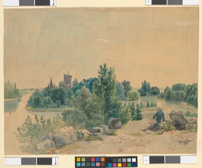 The Franzensburg in Laxenburg by Johann Christoph Erhard