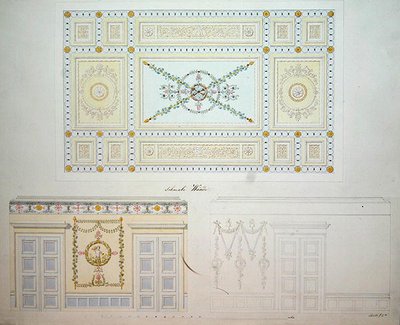 Decorative Designs for the Interior of the Beberbeck Palace, by Israel Schwalm by Johann Conrad (after) Bromeis