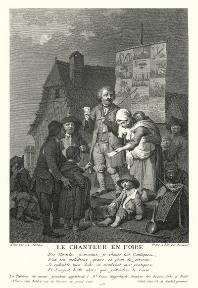 The Singer at the Fair by Johann Conrad Seekatz