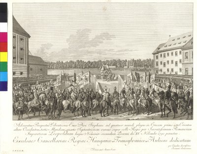 Coronation of Emperor Leopold II to the King of Hungary in Bratislava on 15th November 1790 by Johann Ernst Mansfeld