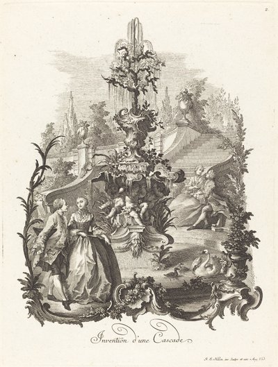 Design for a Cascade by Johann Esaias Nilson