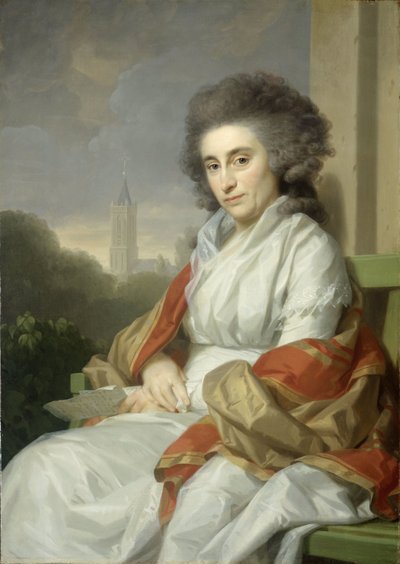 Portrait of Cornelia Rijdenius, Wife of Johannes Lublink II by Johann Friedrich August Tischbein
