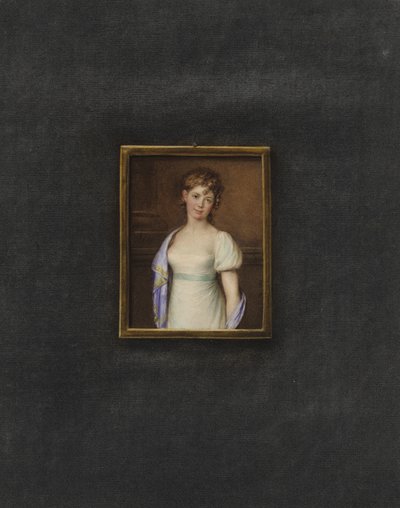 Portrait of an unknown young woman by Johann Friedrich Leybold