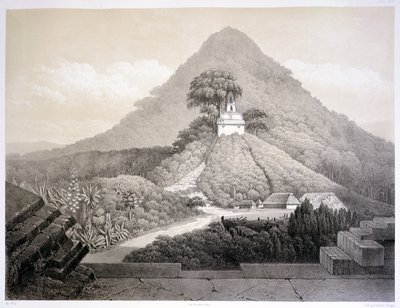 Picturesque View at the Temple of the Cross, Palenque, Plate 20 from 