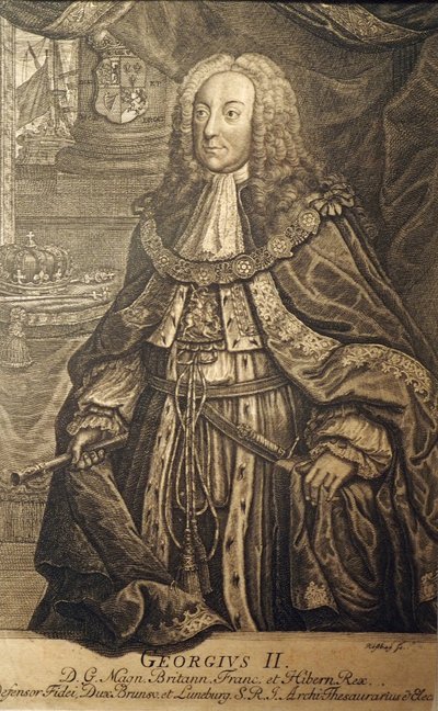 George II (Great Britain) Rosbach by Johann Friedrich Rosbach