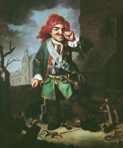 Portrait of Clemens Perkeo, Fool at the Court of Heidelberg by Johann Georg Dathan