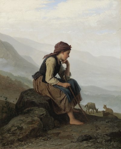 The Little Goat Herder by Johann Georg Meyer