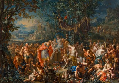 Bacchus and King Midas by Johann Georg Platzer