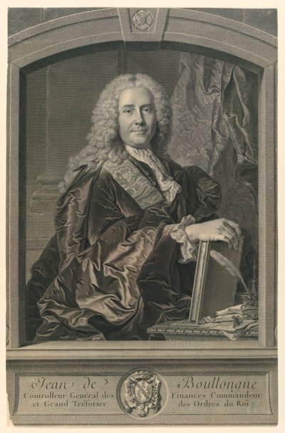 Portrait of Jean de Boullongne by Johann Georg Wille