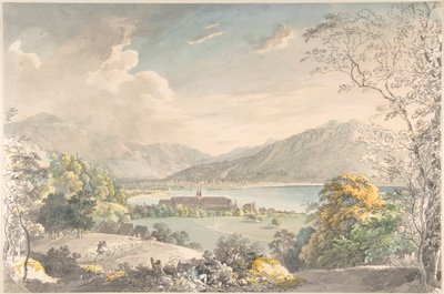 View of the Monastery in Tegernsee Seen from the North-East by Johann Georg von Dillis