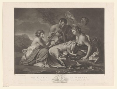 Jupiter Nursed by the Goat Amalthea by Johann Gerard Huck