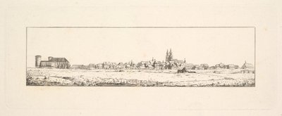 View of an Old Town with a Church and High Gabled Houses by Johann Gottfried Schadow