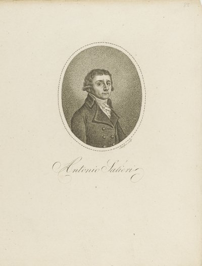 Antonio Salieri, c. 1800 by Johann Gottfried Scheffner