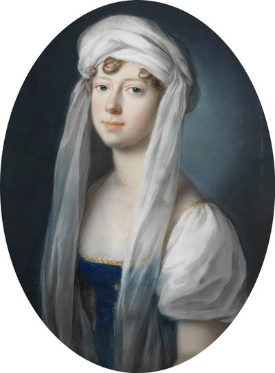 Grand Duchess Maria Pavlovna of Russia as Hereditary Princess of Saxe-Weimar-Eisenach in 1806 by Johann Heinrich Schroder