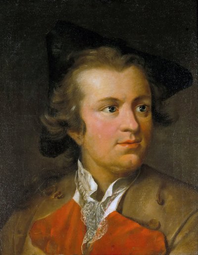 Portrait of Gotthold Ephraim Lessing 1729-1781, c. 1755 by Johann Heinrich Tischbein