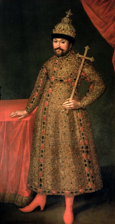 Portrait of Tsar Michael III Fyodorovich by Johann Heinrich Wedekind