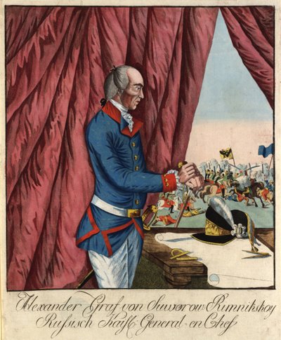 Field Marshal Generalissimo Prince Alexander Suvorov by Johann Hieronymus Loeschenkohl