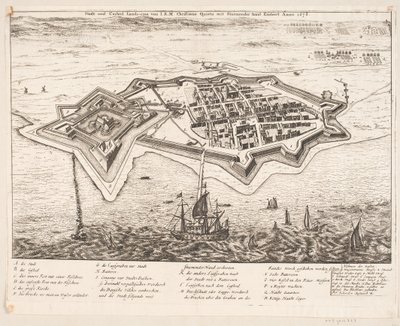 City and Castle Landscron Captured by His Majesty Christian V in 1676 by Johann Husman
