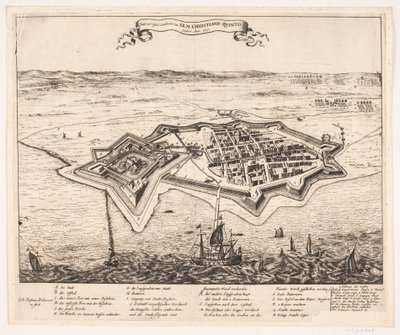 City and Castle Landscron Captured by I.K.M Christiano Quinto in 1676 by Johann Husman
