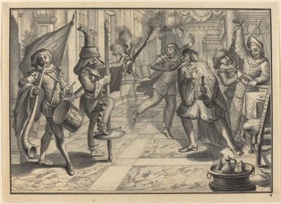 Mezzetin and Harlequin, Disguised as the Captain, Disrupt Pantaloon