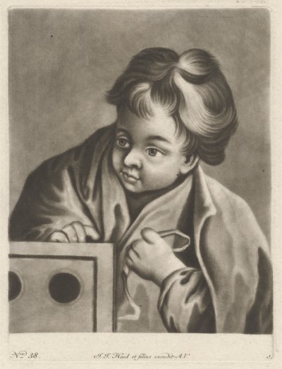 Boy with a Box by Johann Jacobus Haid